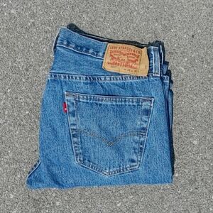 Levi's 501xx Red Tab Mid-Blue Button Fly Denim Jeans Men's Size 36x30
